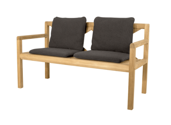 Cane Line | Grace 2-Seater Bench - Dark Grey Focus