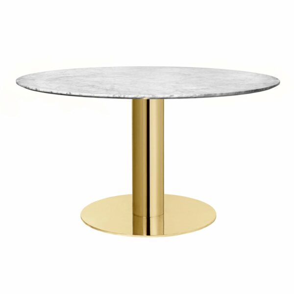 Gubi | Gubi 2.0 Brass Dining Table - 59" - American Walnut