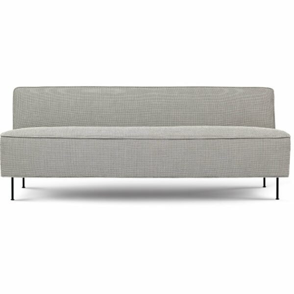 Gubi | Gubi Modern Line Sofa 2-Seater - Black / Adamo and Eva - 159