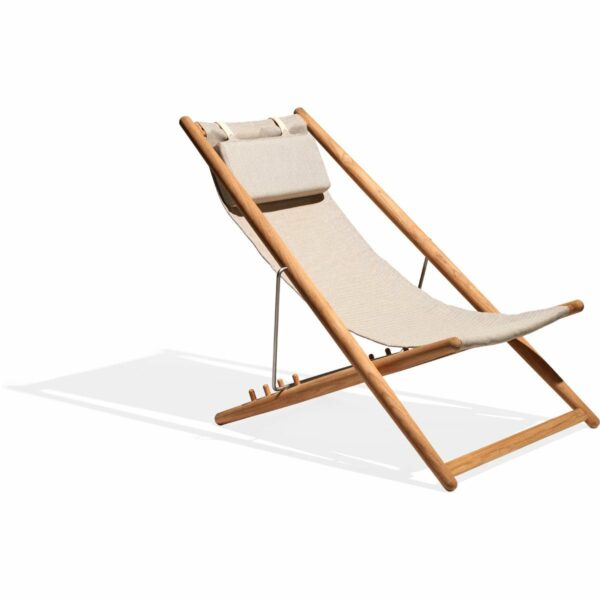 Skargaarden | H55 Teak Lounger - Beige Papyrus