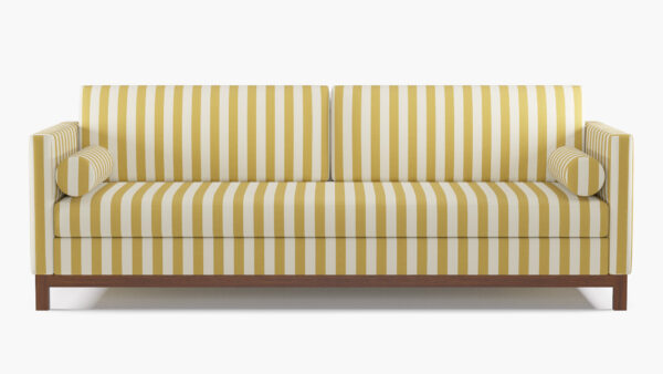 The Inside | Tailored Tuxedo Sofa | Citrine Cabana Stripe