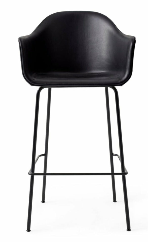 Audo Copenhagen | Harbour Counter Chair - Black Dakar Leather 0842