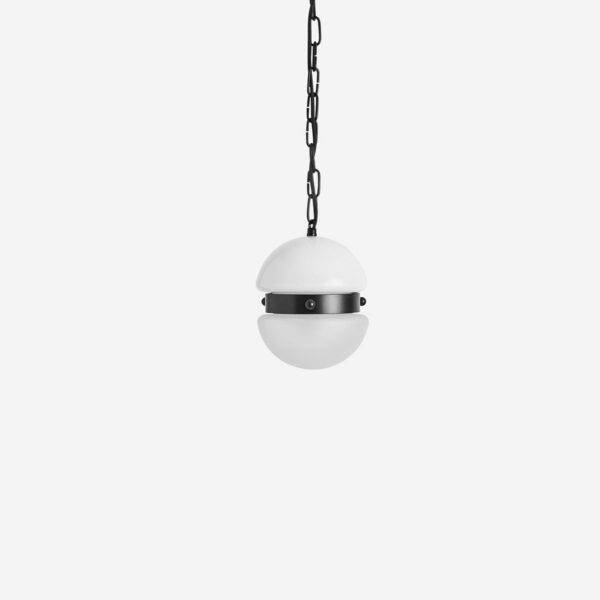 Workstead | Hemisphere Pendant Small - Matte Black Enamel / 24" OAH