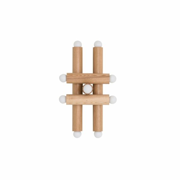 Workstead | Hieroglyph Sconce - Natural Oak / Brushed Nickel