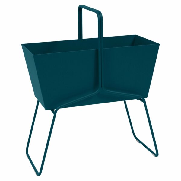 Fermob | High Basket Planter - Acapulco Blue