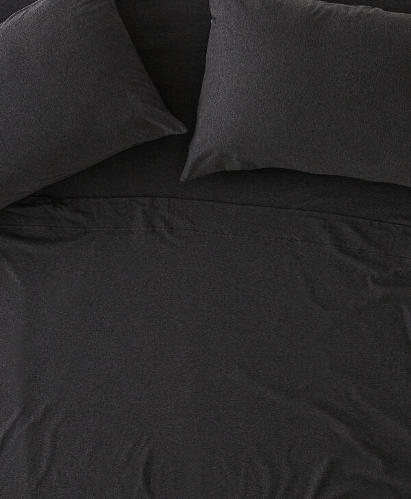 PACT Apparel | Home Charcoal Heather Organic Favorite Tee Jersey Flat Sheet TX