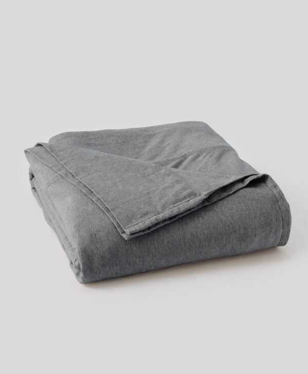 PACT Apparel | Home Medium Grey Heather Organic Favorite Tee Jersey Flat Sheet