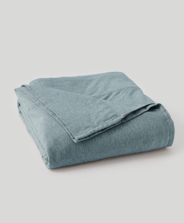 PACT Apparel | Home Smoke Heather Organic Favorite Tee Jersey Flat Sheet