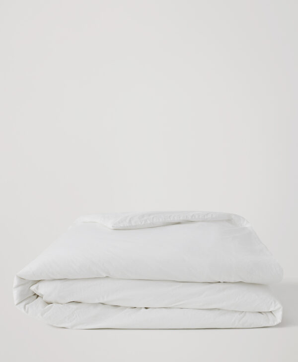 PACT Apparel | Home White Organic Cool-Air Percale Duvet Cover XT