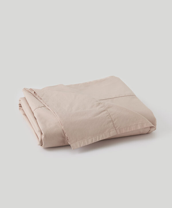 PACT Apparel | Home Oat Organic Cool-Air Percale Flat Sheet