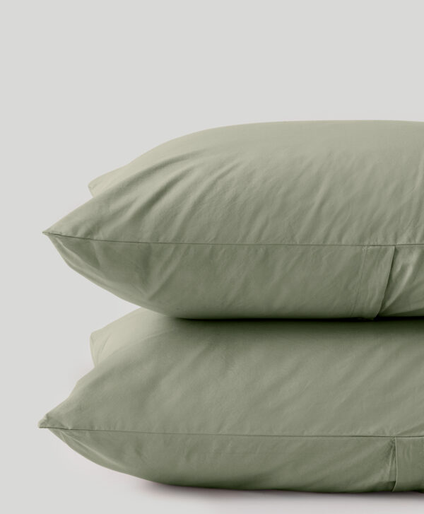 PACT Apparel | Home Seagrass Organic Cool-Air Percale Sham 2-Pa