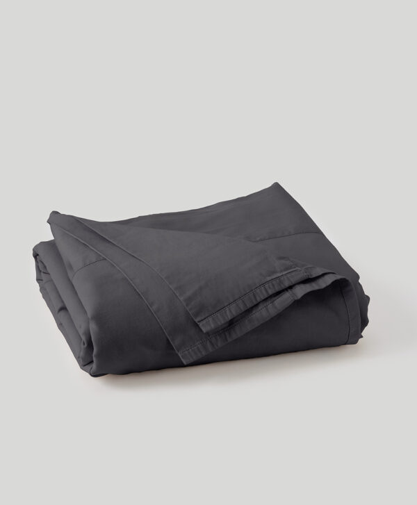 PACT Apparel | Home Charcoal Organic Room Service Sateen Flat Sheet