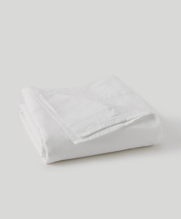 PACT Apparel | Home White Organic Room Service Sateen Flat Sheet