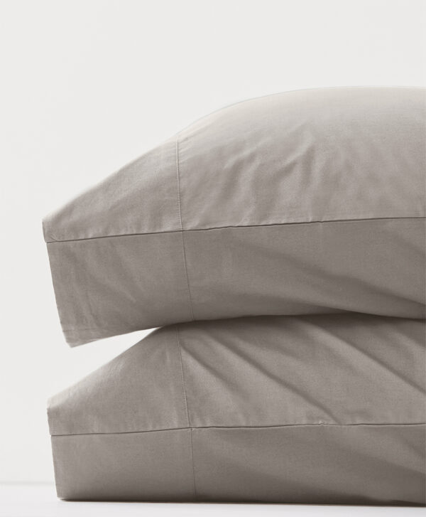 PACT Apparel | Home Dove Grey Organic Room Service Pillowcase 2-Pa