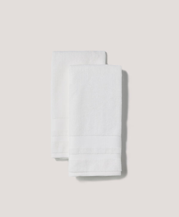 PACT Apparel | Home White Organic Organic Luxe Hand Towel 2-Pack1S