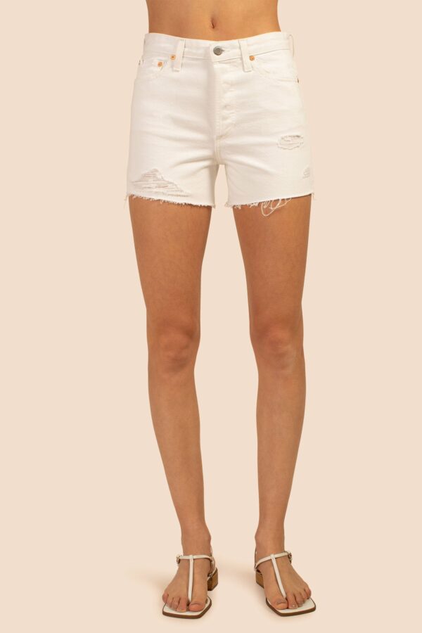 Adriano Goldschmied White Alexxis Denim Short / White