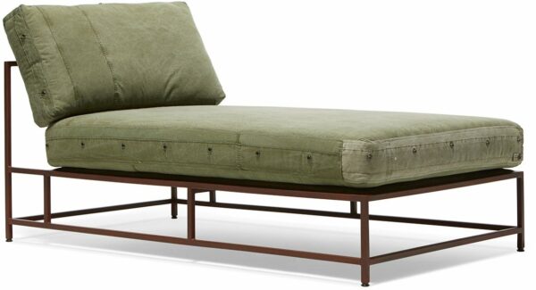 Stephen Kenn | Inheritance Chaise Lounge - Military Canvas