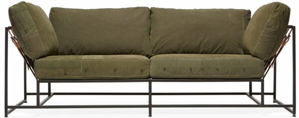 Stephen Kenn | Inheritance Two Seat Sofa - Military Canvas