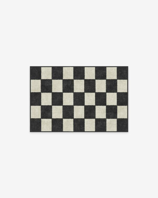 Ruggable | Jaque Checkered Black Rug