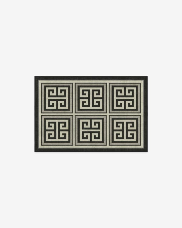 Ruggable | Jonathan Adler Greek Key Black & Ivory Rug