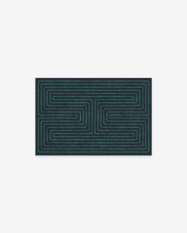 Ruggable | Jonathan Adler Labyrinth Navy & Teal Rug