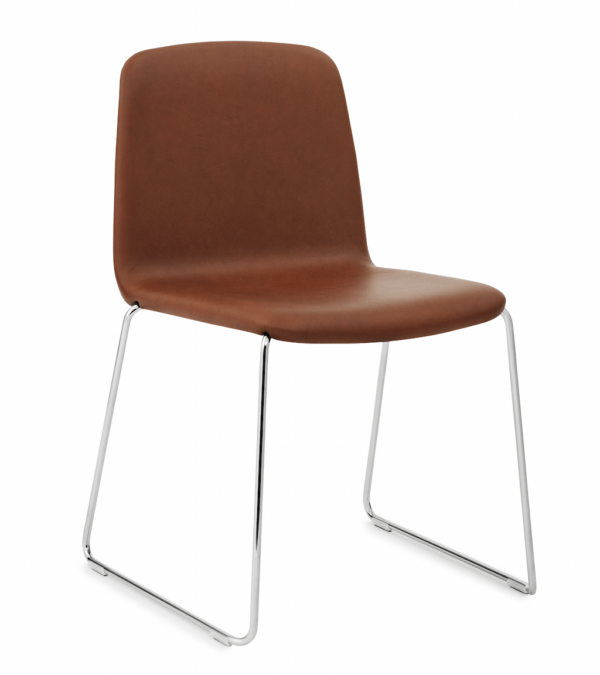 Normann Copenhagen | Just Chair - Upholstered - Black / Ultra-Leather-41573