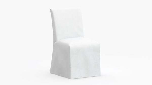 The Inside | Slipcovered Dining Chair | White Velvet