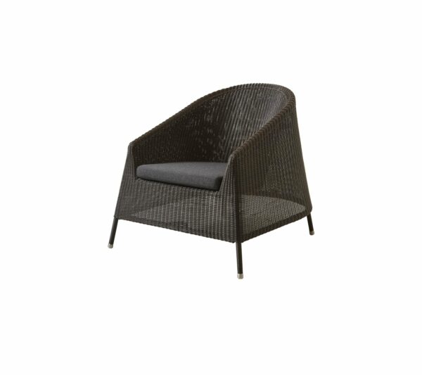 Cane Line | Kingston Lounge Chair - Mocca / Add Black Cushion