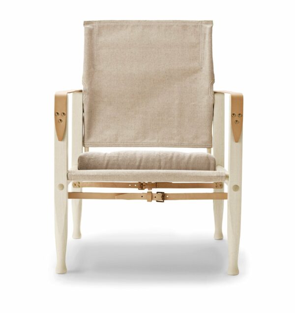 Carl Hansen & Son | KK47000 Safari Chair - White Oiled Ash/Canvas