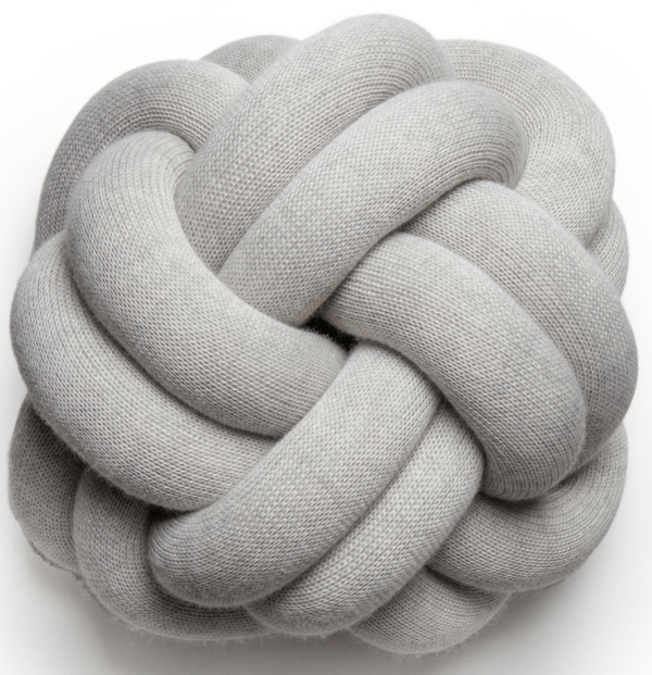 Design House Stockholm | Knot Cushion - White Grey