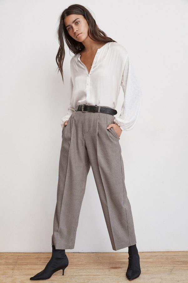 Velvet by Graham & Spencer | Benni High-Waist Plaid Pant (6), Velvet by Graham & Spencer