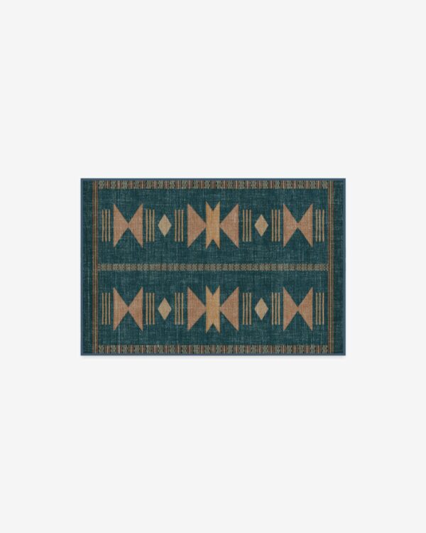 Ruggable | Lark Blue & Rose Rug