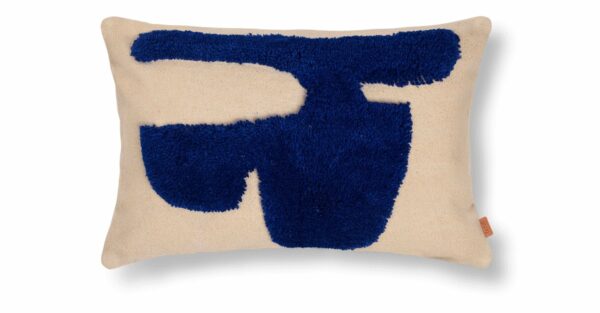 Ferm Living | Lay Cushion - Rectangular - Sand/ Bright Blue