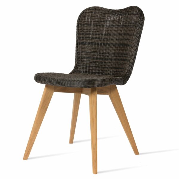 Vincent Sheppard | Lena Outdoor Dining Chair - Teak Base/ Mocca