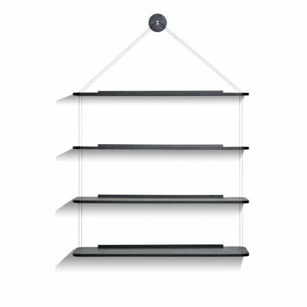 Karakter | Libreria Pensile Shelf - Black Lacquered Oak