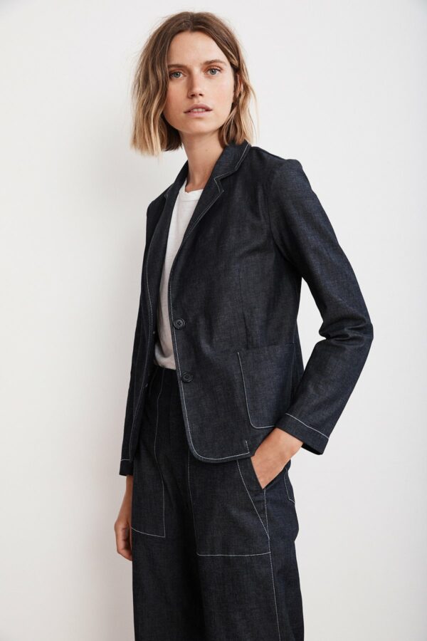 Velvet by Graham & Spencer | Alpha Lightweight Denim Blazer (M), Velvet by Graham & Spencer