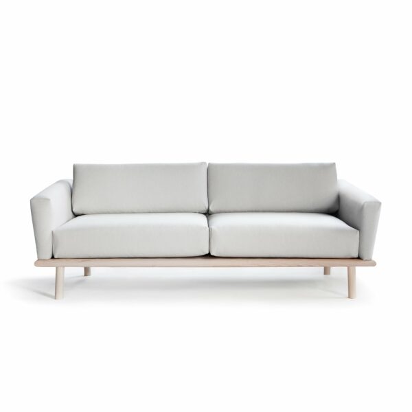 Nikari | Linea Sofa - Natural Oiled Ash / Fabric - Molly 2 by Kvadrat 0110