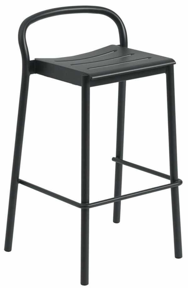 Muuto | Linear Steel Bar & Counter Stool - Bar Height / Black