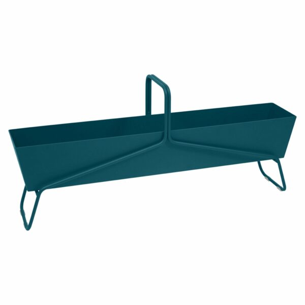 Fermob | Long Basket Planter - Acapulco Blue