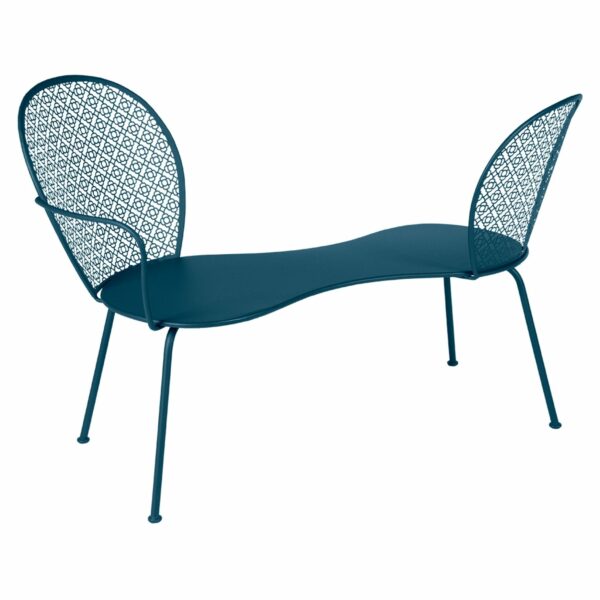 Fermob | Lorette Conversation Bench - Acapulco Blue