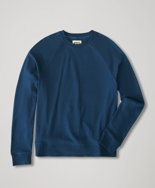 PACT Apparel | Men's French Navy Airplane Long Sleeve Crew