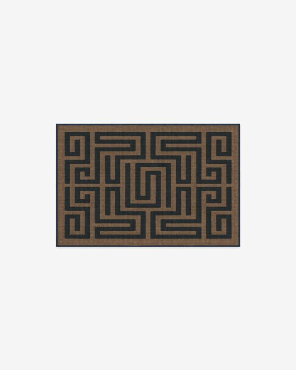 Ruggable | Maze Navy & Natural Rug