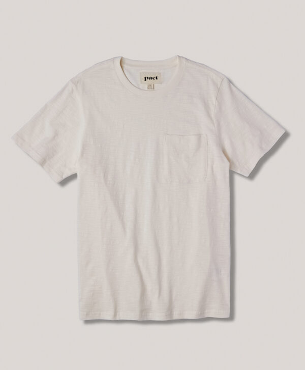 PACT Apparel | Men's Sea Salt Field Midweight Slub Crew Tee S