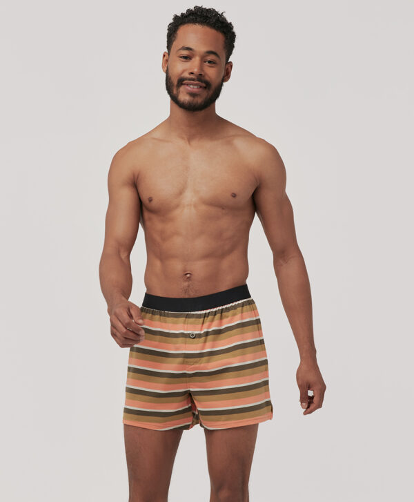 PACT Apparel | Men's Summer Nightsripe Everyday Knit Boxer