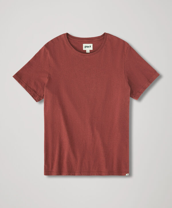 PACT Apparel | Men's Walnut Heather Softspun Crew Ne Tee