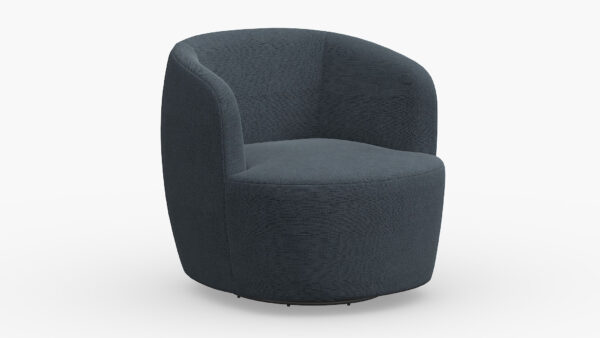 The Inside | Tub Swivel Chair | Navy Linen