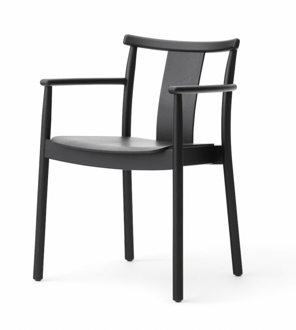 Audo Copenhagen | Merkur Dining Chair w/ Armrest - Black Oak / Bouclé 06