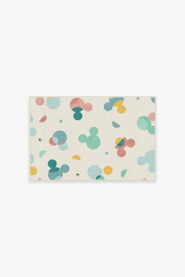 Ruggable | Mickey Polka Dots Multicolor Rug