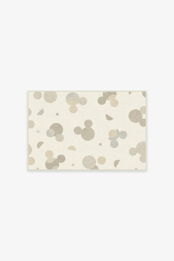 Ruggable | Mickey Polka Dots Natural Rug