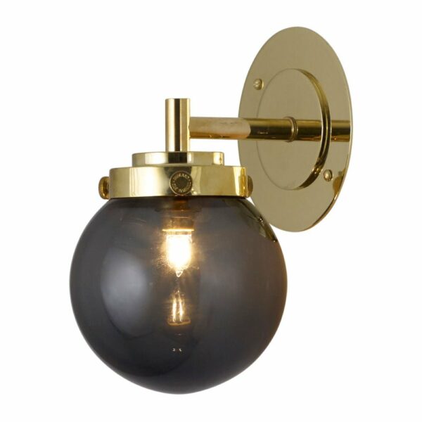 Original BTC | Mini Globe Wall Light - Brass / Anthracite